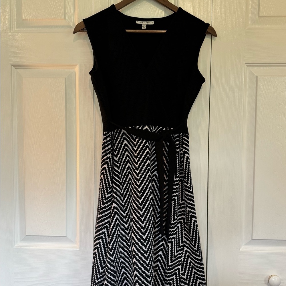 Black and White Chevron Dress